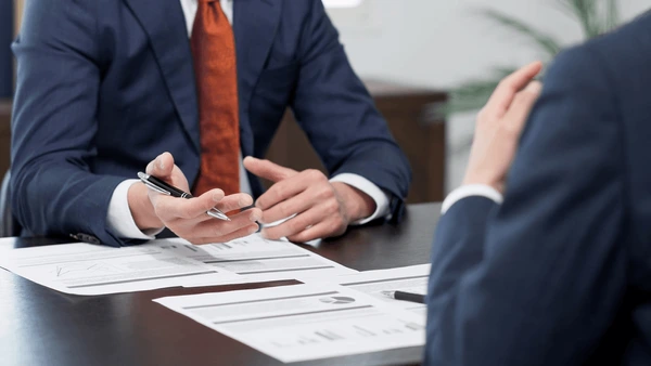 hands businessmen having