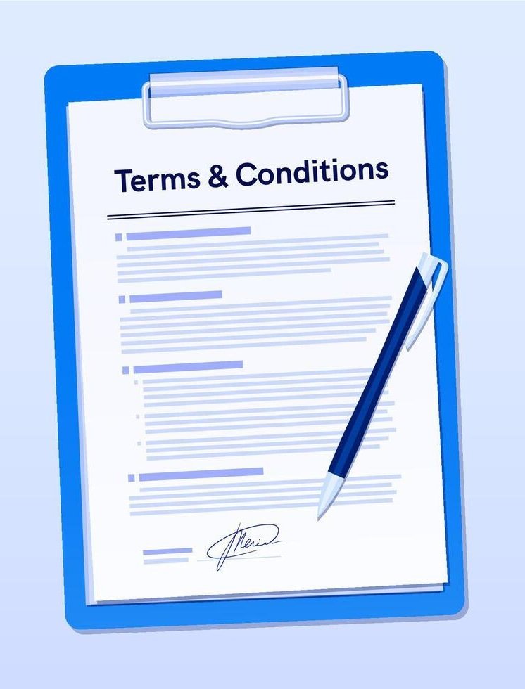 terms-and-conditions-agreement-paper-document-vector